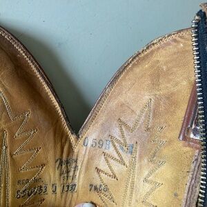 Tony Lama Tan Leather Cowboy Boots